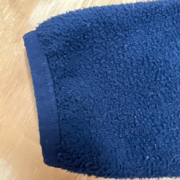 L.L. Bean Kids Navy Blue Full-Zip Fleece Hoodie Jacket With Pockets 3T - Picture 3 of 6